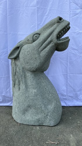 HORSE HEAD GREENSTONE 100 CM A LEFT